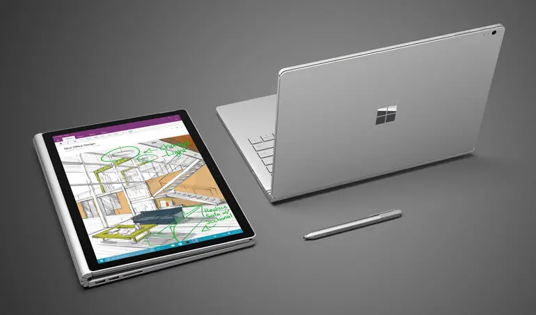 Microsoft Surface Book mit Stylus