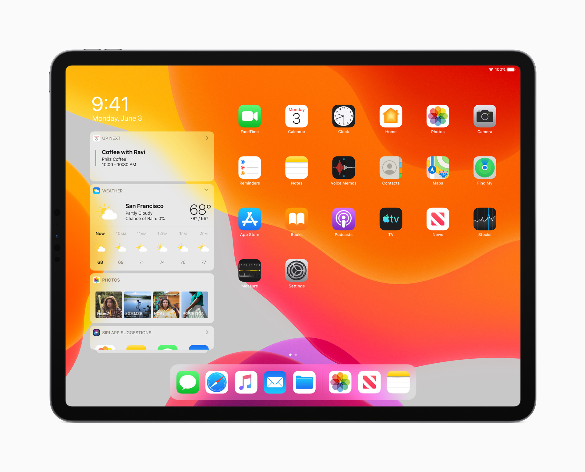 iPadOS Homescreen