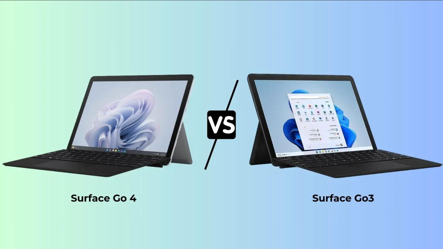 Microsoft Surface Go 4 vs. Go 3 Vergleich