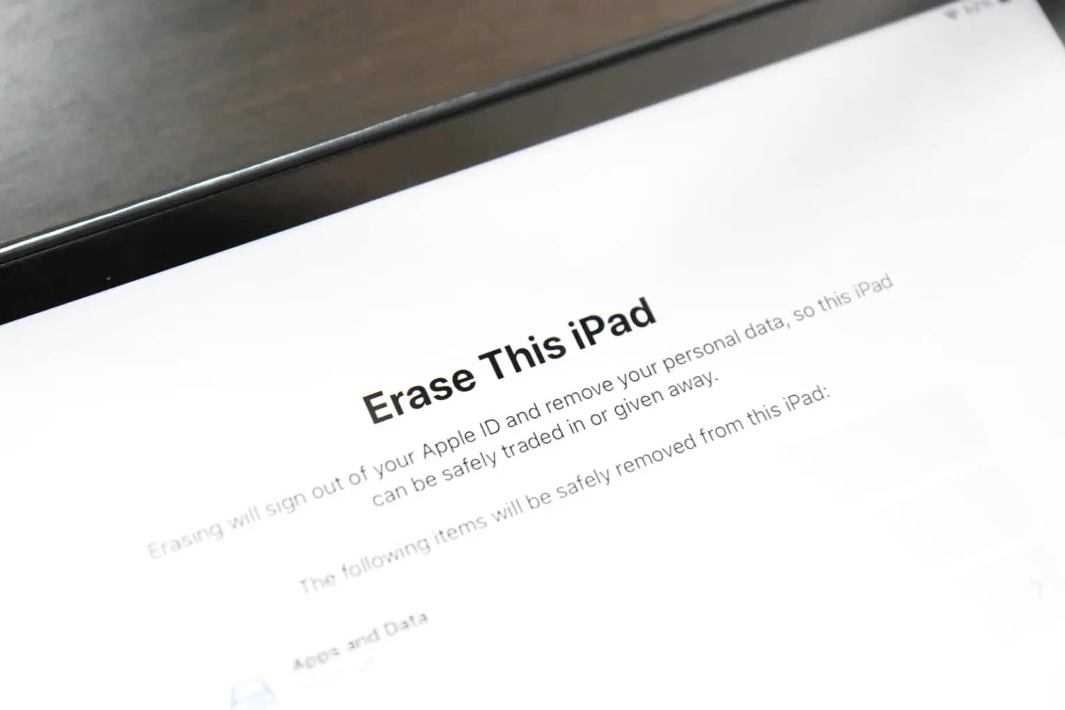 iPad auf Werkseinstellungen zurücksetzen